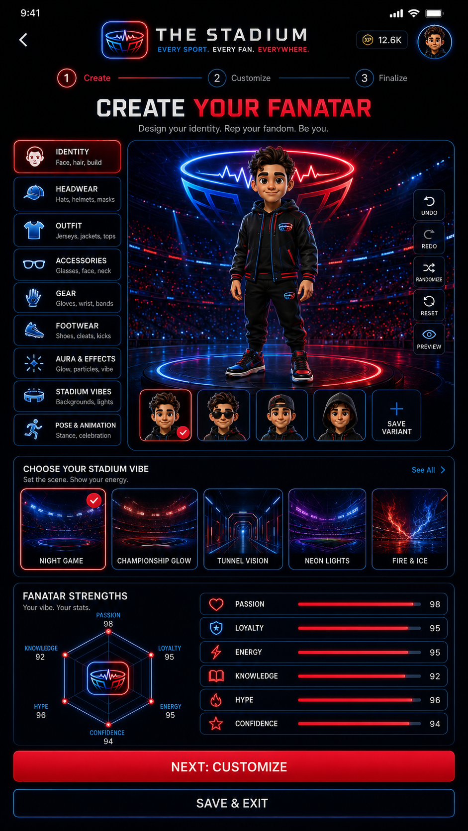 Fanatar — your collectible fan identity in The Stadium FC